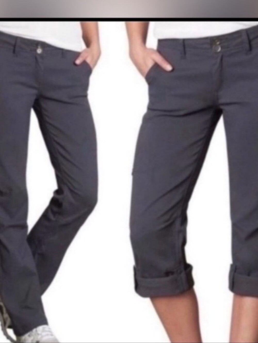Prana Halle Gray Hiking Pant Size 8